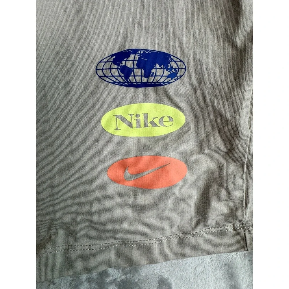 Nike The Nike‎ Tee Mens M Beige Graphic T Shirt Short Sleeve Cotton